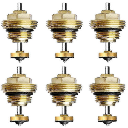 Underfloor Heating 6-Pack Thermostatic Valve Core M30 X 1.5 Return Pin
