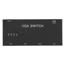 VGA Splitter 4-in 1-out Video Converter Switcher Computer Accessory 1920 x 1080 compatible with HD Display