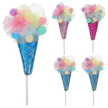 5PCS Candy Ice Cream Cake Toppers, Cupcake Decorations for Birthday Holiday Party Favors