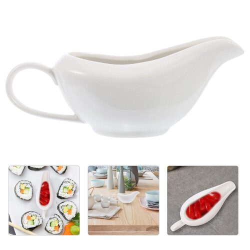 Ceramic gravy boat sauce jug 1 pc 2