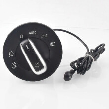 For Skoda Octavia II Combi 1Z5 1Z3 Chrome Auto Headlight Switch Replace module 1ZD941431 Add automatic 1Z094143k