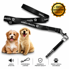 LUPO Dog Training Whistle for Recall. Lanyard & FREE Training Ebook