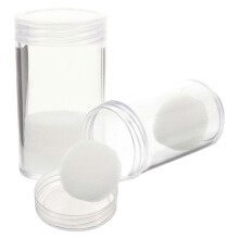 2 Pcs Plastic Coin Tubes Coin Storage Holders Collectibles Coin Containers for Collectors
