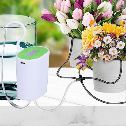 Automatic Plant Watering System for 16 Pots with Programmable Timer & Rechargeable Battery 2