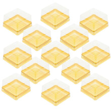 50Pcs Individual Cupcake Boxes Clear Cake Dome Cases Baking Supplies Cake Containers
