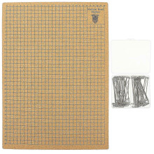 Macrame Grid Board with T-Shaped Pins Cork Board for Woven Bracelet Craft Projects