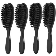 4PCS Beard Brush Set for Men, Face Hair Brush Barber Neck Duster Brush Grooming Tool
