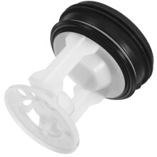 Washer Drain Filter Assembly Durable Plastic Seal Plug for Washing Machine Drain Hose Optimal Filtration Clog Prevention Compatible with Various Drum