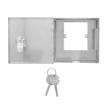 Outdoor Waterproof Stainless Steel Electrical Box with Safety Lock, Wall Mounted Electric Equipment Enclosure Junction Box with Outlets for Project Us