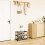 Metal stackable shoe rack 3-tier black 3
