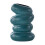 Vase en plastique vert émaillé 15 x 9 x 8 cm 2