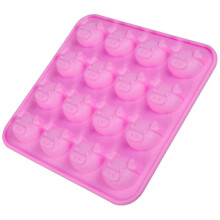 1 Pc 16 Cavity Silicone Mold 17x17x1.8cm for Cake Chocolate Candy Decorating