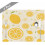 Sets de table en lin à motif citron, lot de 4, 45 x 30 cm 4