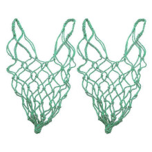 2PCS Hanging Horse Hay Feeder Nylon Slow Feed Net for Livestock Vegetable Feeding Mesh Bag