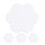 4 Pcs Flower Shape Blank Cotton Stretched Canvas Panel Boards for Artists Students Hobbyists Beginners 1