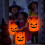 LED Light-Up Pumpkin Candy Bucket for Kids 2PCS 4