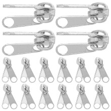 20 Pcs Universal Double-Sided Metal Zipper Pull Replacement Kit for Jackets Tents Backpacks Luggage Outdoor Gear Repair
