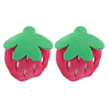 2 Pcs Strawberry Plush Duckbill Hair Clips Sweet Hair Decorations for Parties Festivals