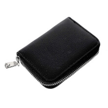 PU Change Purse Simple Card Holder Portable Change Storage Wallet