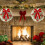 13 Inch LED Illuminated Spring Wreath with Red Bow 3