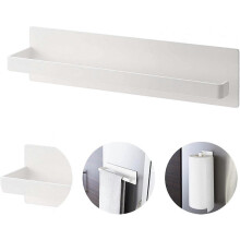 Kitchen Roll Holder Magnetic Strong Adhesive Paper Roll Holder Kitchen Towel Roll Holder (white) chengyi