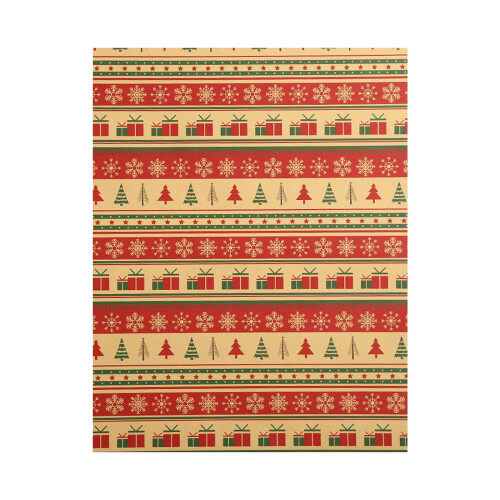 Christmas wrapping paper eco kraft deer tree design 20 1