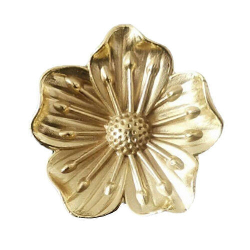 1pc Flower Pattern Cabinet Pull Handle Drawer Door Knob for Cupboard Furniture