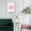 Affiche murale boule disco rose 12x16 pouces 3
