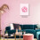 Affiche murale boule disco rose 12x16 pouces 4