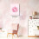 Affiche murale boule disco rose 12x16 pouces 5