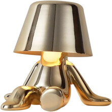 Lampe de table LED sans fil rechargeable moderne, portable en métal, 3 niveaux de luminosité pour le bureau et la chambre