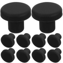 10 Pcs T-Shape Rubber Sealing Stoppers Round Hole Seal Plugs