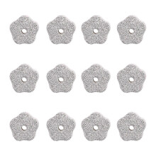12 Pcs Hamster Rabbit Mineral Stone Chew Toy Teeth Grinder with Hole for Small Pets