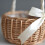 Hand Woven Wicker Basket with Handle – Khaki 4