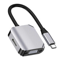 Usb-c 4k Hd Type C To Hdmi-compatible Vga Converter Adapter X