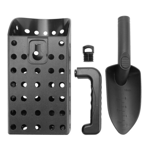 Set di paletta e paletta per metal detector, in plastica ABS resistente, ideale per la ricerca di tesori. 2