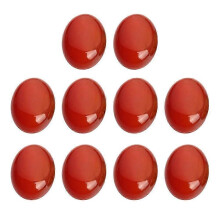 10 Pcs 18x25MM Red Ruby Stone Oval Agate Patches, DIY Stickers for Jewelry Craft Making Supplies