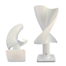 12V 10W Spiral Blades Helix Wind Turbine Generator Vertical Axis Wind Power Lamp ft