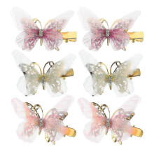 6Pcs Cute Moving Butterfly Hair Clips Tiny Barrettes Hair Accessories for Kids Women Girls