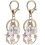 2Pcs Japanese Cherry Blossom Bunny Charm Keychains Key Ring Pendants 1