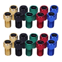 20pcs Presta To Schrader Valve Adapter Converter Multicolor Bicycle Bike Tire Tube