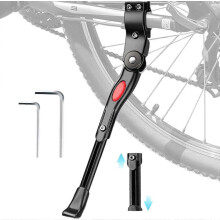 Bicycle Kickstand, Side Stand, Aluminum Alloy Bicycle Frame, Adjustable Height, Bicycle Stand With Anti-slip Rubber Feet, For Bicycles With A Wheel Di