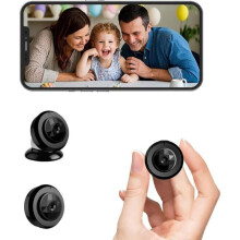 1080P Mini-WLAN-Spionagekamera, Steuerung für Innen- und Außenbereich, Bewegungserkennung, Loop-Aufnahme, Micro-SD-Karte [YC666]
