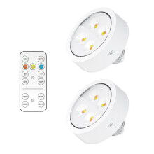 Battery Operated Light Bulbs With Remote, Battery Powered Led Puck Lights With E26 Screw In, Aa Battery Wireless Light Bulb For Non Electric Wall Scon