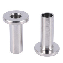 Stainless Steel Protector Sleeves For 1/8 Inch Cable Railing, Wood Posts, Diy Balustrade T316 Marin (tangling)
