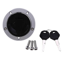 Motorcycle Fuel Gas Tank Cap Cover Key Lock For Z800 Z750r Zx14 Kle650 Z1000 Z750