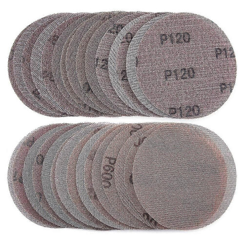 30 Pcs Mesh Sanding Discs 125mm 80-600 Grit Hook And Loop Sanding Paper Dry Abrasive Discs For Sand