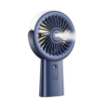 Ventilador portátil com sistema de névoa - A - 4000 mAh - 3 velocidades - Rotação de 90 - Azul marinho