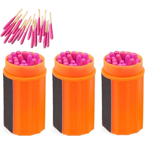 Vattentäta tändsticksöverlevnadskit 3-pack för utomhusbruk