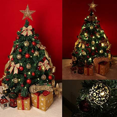 Christmas baubles shatterproof 100 pcs red white 2